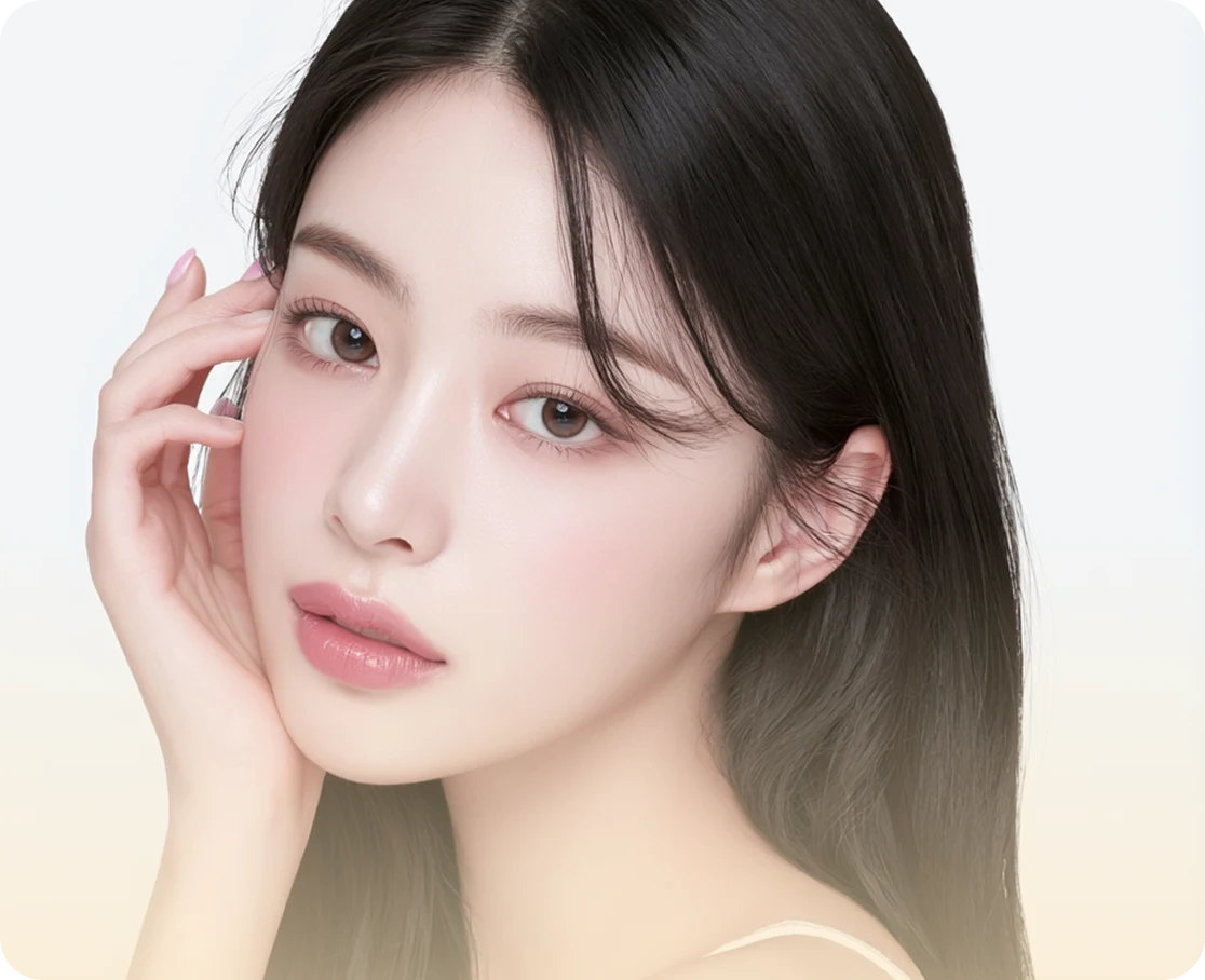 제네시스 토닝 코스 후 진정되고 균일해진 피부톤