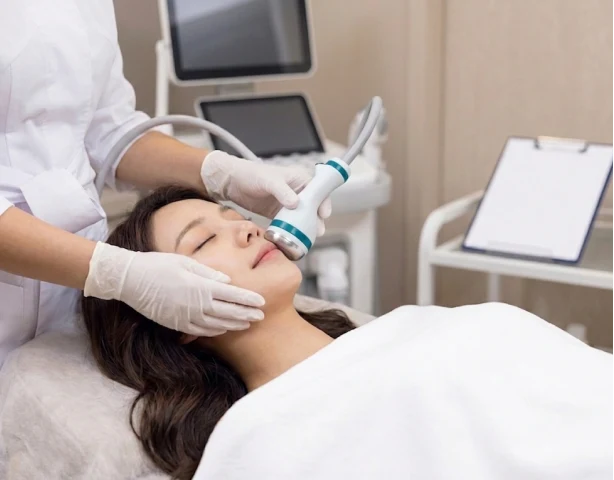 顔の施術 — ONDA at Delight Dermatology
