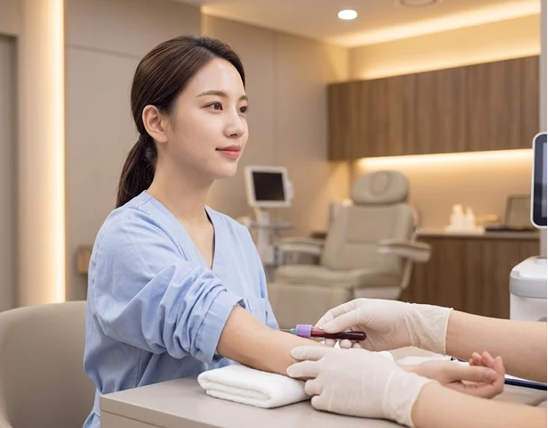 採血 — PRP療法 at Delight Dermatology