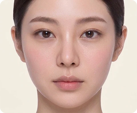 スキンボトックス — illustrative result at 3〜7日