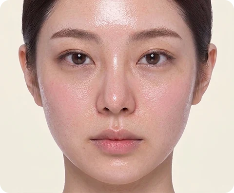 スキンボトックス — illustrative result at 6か月