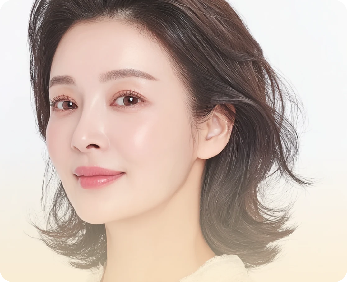 Firm, tightened skin contour after Thermage FLX