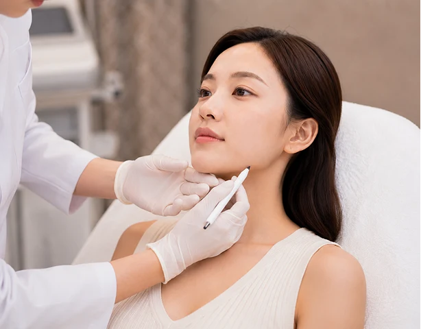フェイスラインの設計 — V-OLET at Delight Dermatology