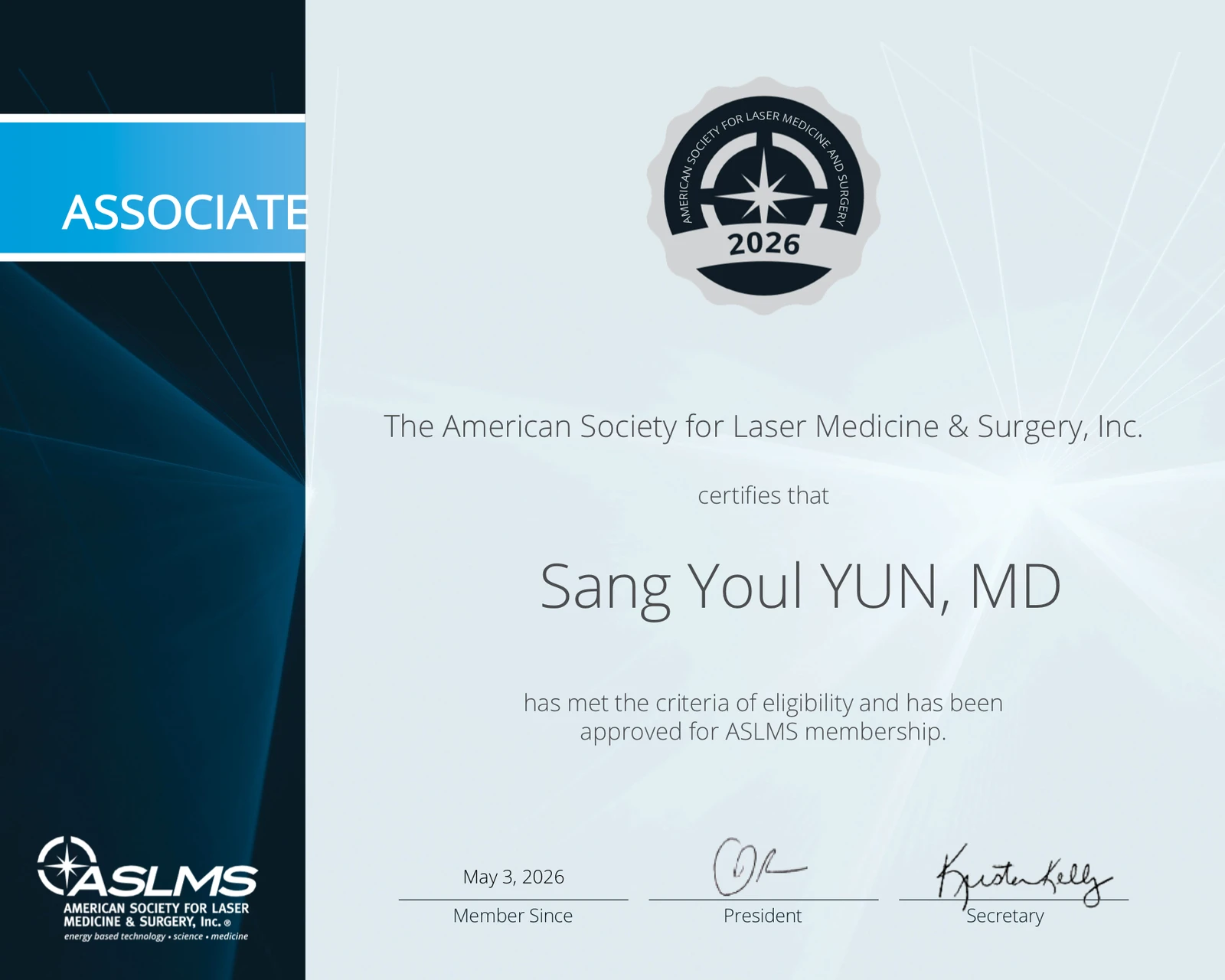ASLMS Associate Member