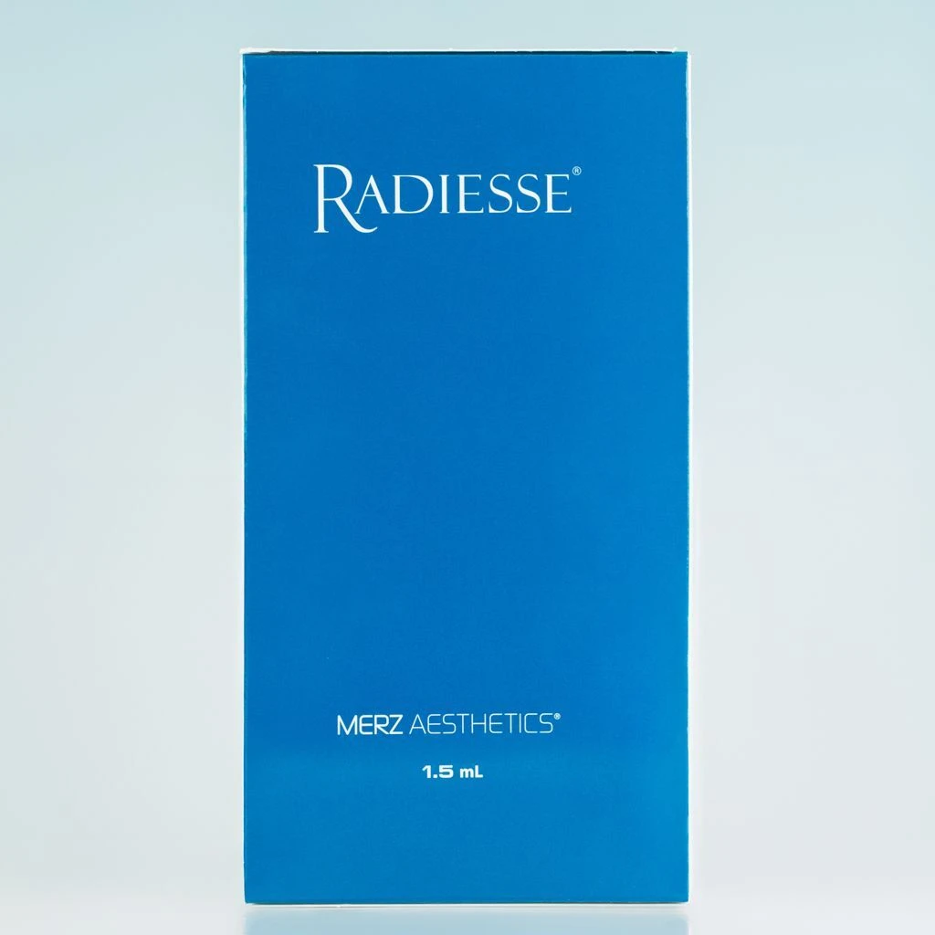 Radiesse / Radiesse(+) CaHA injectable product box — Merz Aesthetics