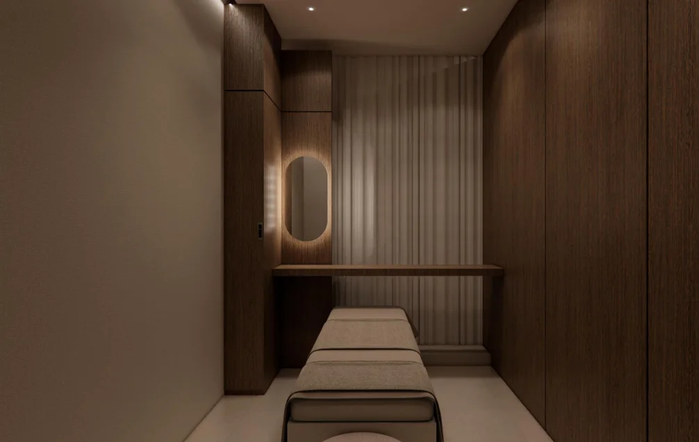 Delight Dermatology recovery room two for post-treatment care in Gangnam